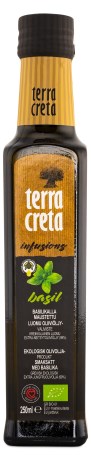 Miniatyrbild Terra Creta Bio Infusion Ekologisk Extra Virgin Olivolja, Basilika, 250 ml