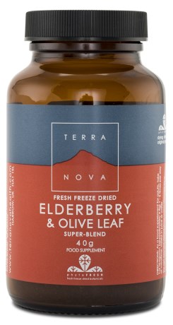 Miniatyrbild Terranova Elderberry & Olive Leaf Super Blend, 40 g
