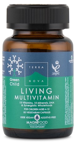 Miniatyrbild Terranova Living Multivitamin Barn, 50 kaps