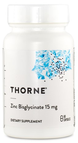 Miniatyrbild Thorne Zinc Bisglycinate 15 mg, 60 kaps