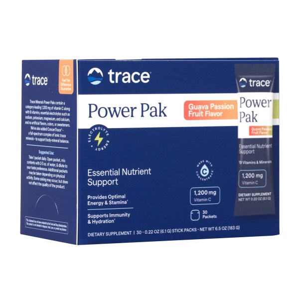 Trace Minerals Electrolyte Stamina Power Pak, Guava/Passion, 30-pack