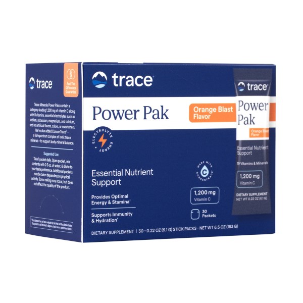 Trace Minerals Electrolyte Stamina Power Pak, Orange, 30-pack