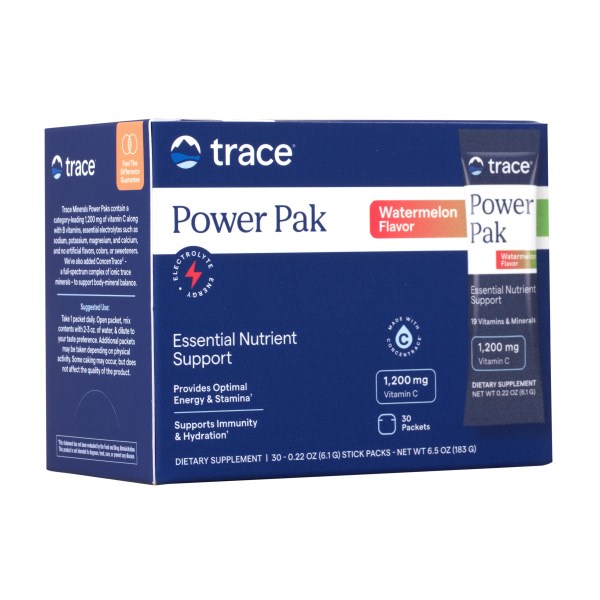 Trace Minerals Electrolyte Stamina Power Pak, Watermelon, 30-pack