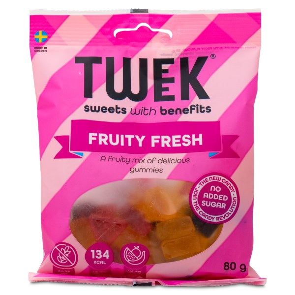 Tweek Gummies, 80 g, Fruity Fresh