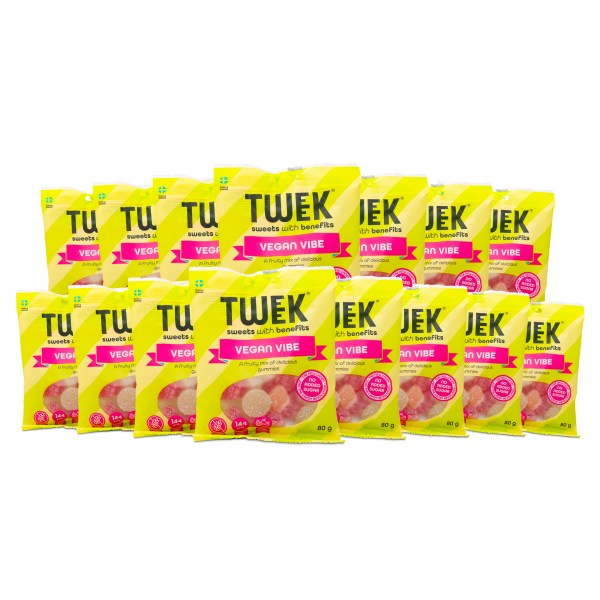 Tweek Gummies Vegan, 15-pack, Vegan Vibes
