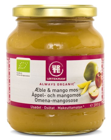 Miniatyrbild Urtekram ppel- och mangomos, 360 g