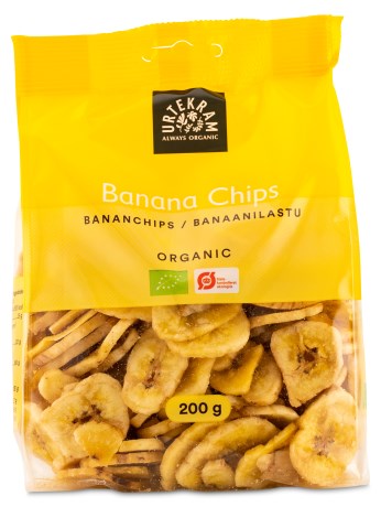 Miniatyrbild Urtekram Bananchips Organic, 200 g