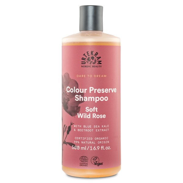 Urtekram Color Preserve Shampoo Organic 500 ml Soft Wild Rose