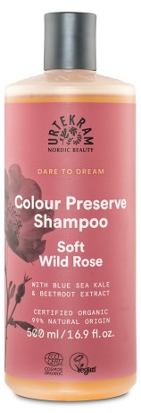 Miniatyrbild Urtekram Color Preserve Shampoo Organic, 500 ml, Soft Wild Rose