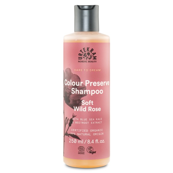Urtekram Color Preserve Shampoo Organic 250 ml Soft Wild Rose