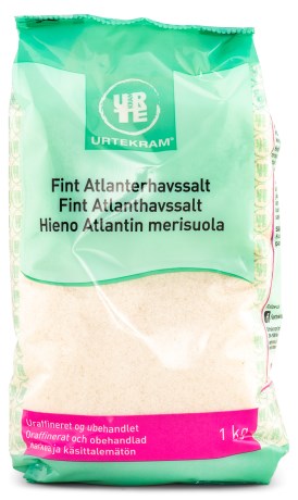 Miniatyrbild Urtekram Fint Atlanthavssalt, 1 kg