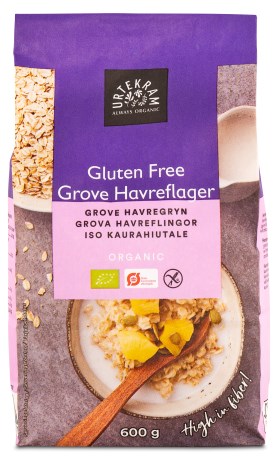 Miniatyrbild Urtekram Grova havreflingor Glutenfri, 600 g