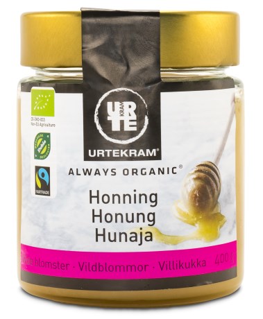 Miniatyrbild Urtekram Honung Vildblommor Eko, 400 g