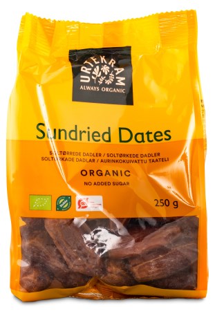 Miniatyrbild Urtekram Soltorkade Dadlar, 250 g