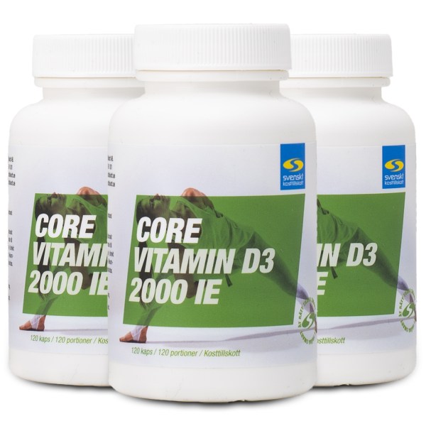 Core Vitamin D3 2000 IE+, 360 kaps
