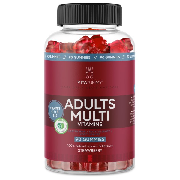 VitaYummy Adults Multi, Strawberry, 90 Gummies