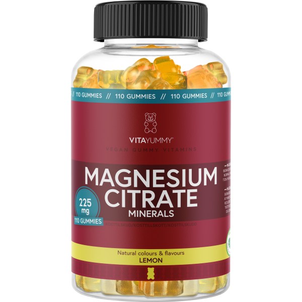 VitaYummy Magnesium Citrate, Lemon, 110 Gummies