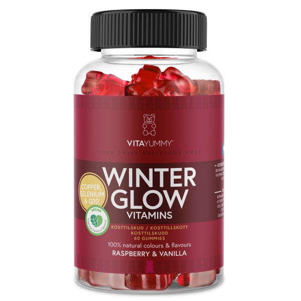 VitaYummy Winter Glow, Raspberry Vanilla, 60 Gummies