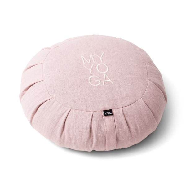 Wearmyyoga Zafu Meditationskudde Linne, Ljust Rosa