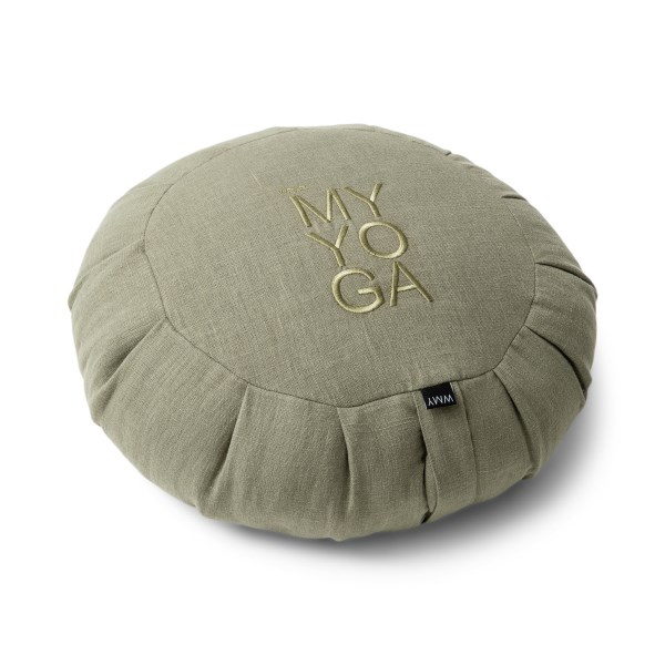Wearmyyoga Zafu Meditationskudde Linne, Natur Vetiver Grön