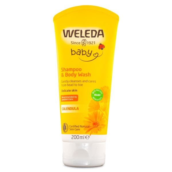 Weleda Calendula Shampoo And Body Wash, 200ml