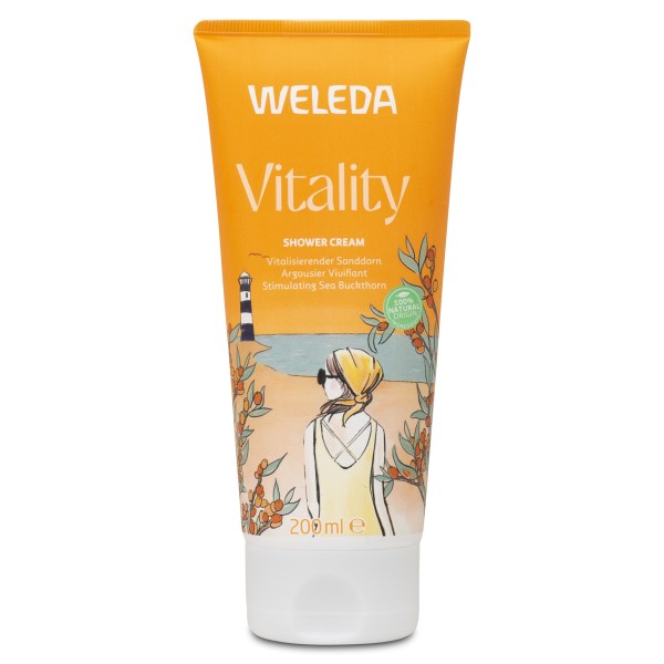 Weleda Vitality Shower Cream Sea Buckthorn, 200ml