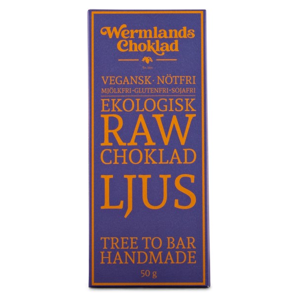 WermlandsChoklad Rawchoklad EKO 50 g Ljus