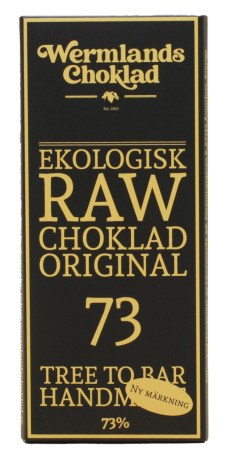 Miniatyrbild WermlandsChoklad Rawchoklad EKO, 50 g, Orginal 73 %
