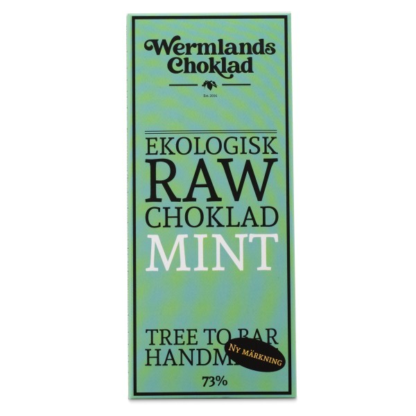 WermlandsChoklad Rawchoklad EKO, 50 g, Mint