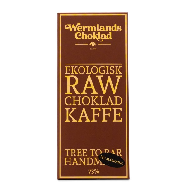 WermlandsChoklad Rawchoklad EKO, 50 g, Kaffe