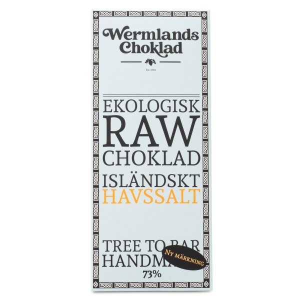 WermlandsChoklad Rawchoklad EKO, 50 g, Isländskt Havssalt
