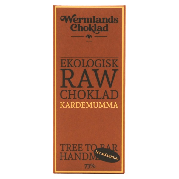 WermlandsChoklad Rawchoklad EKO, 50 g, Kardemumma