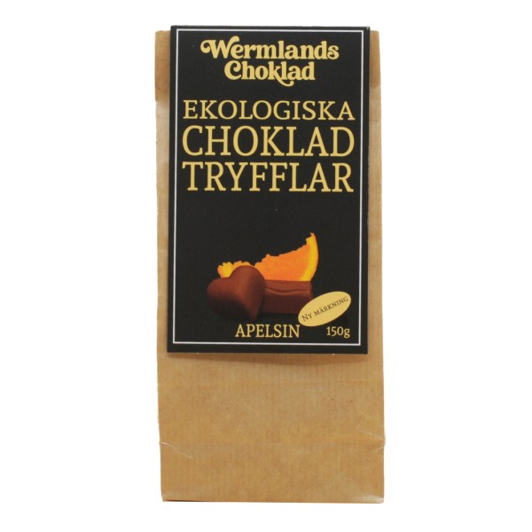 WermlandsChoklad Tryfflar EKO, Apelsin, 150 g