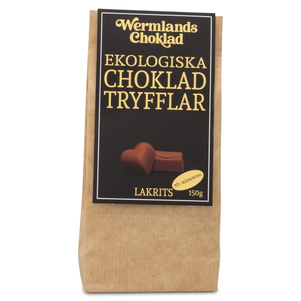 WermlandsChoklad Tryfflar EKO, Lakrits, 150 g