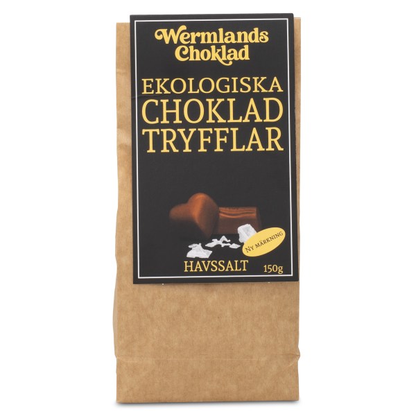 WermlandsChoklad Tryfflar EKO, Havssalt, 150 g
