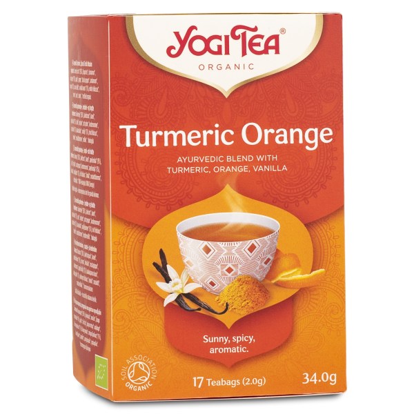 Yogi Tea Turmeric Orange, 17 påsar