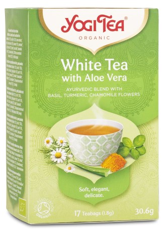 Miniatyrbild Yogi Tea White Tea With Aloe Vera, 17 p�sar