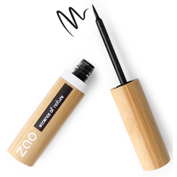 Zao Eyeliner Felt Tip, 3.8 ml, 066 Black