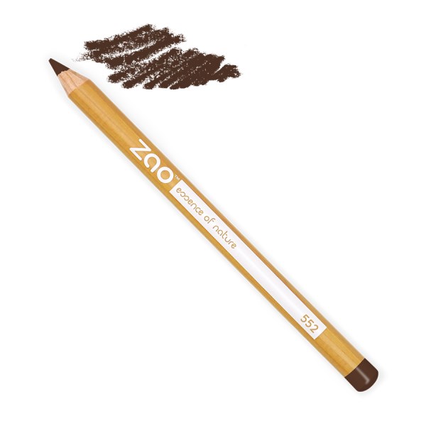 Zao Pencil Eyes, 552 Dark Brown