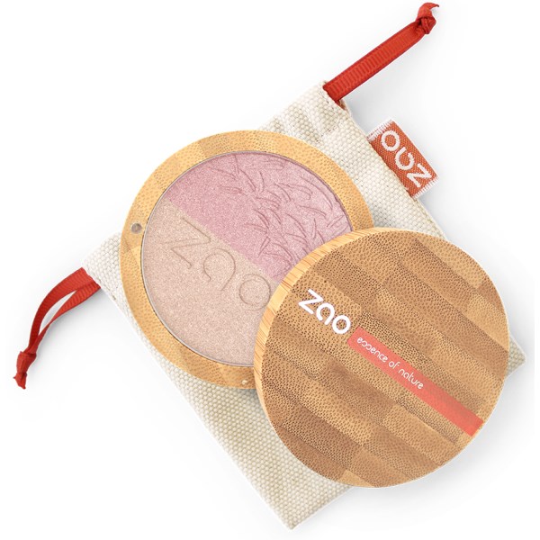 Zao Shine Up Duo Pink & Gold Highlighter, 9 g