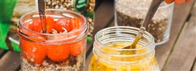 Somrig chipapudding med topping