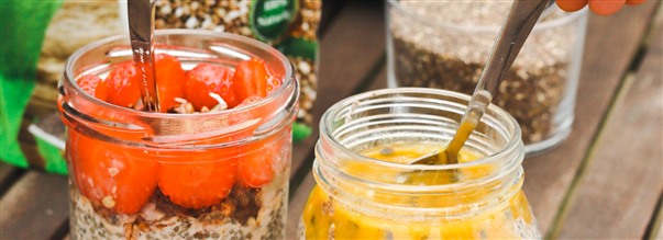 Somrig chipapudding med topping