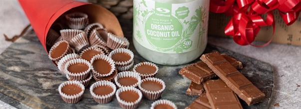 Julens ischoklad med kokosolja
