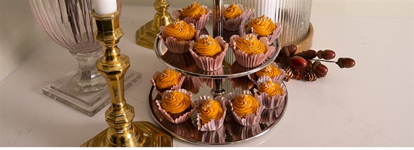 Glutenfria muffins med saffranstopping