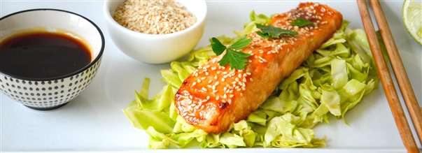Lax med teriyaki
