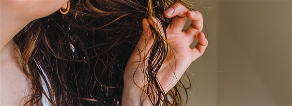 Hemmagjord hrinpackning med ricinolja