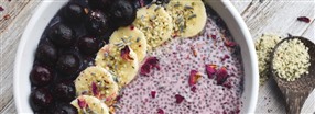 Vegansk chiapudding med banan