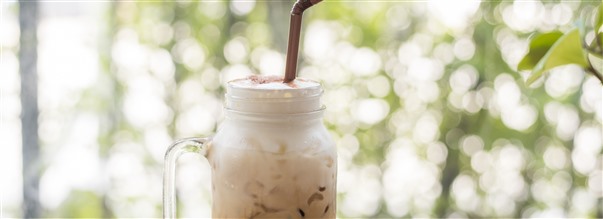 Iskaffe med kollagen