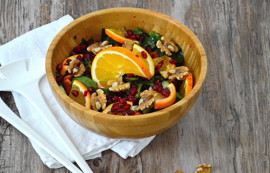 Julig sallad i en trskl.