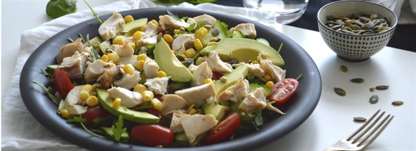 Proteinrik kycklingsallad